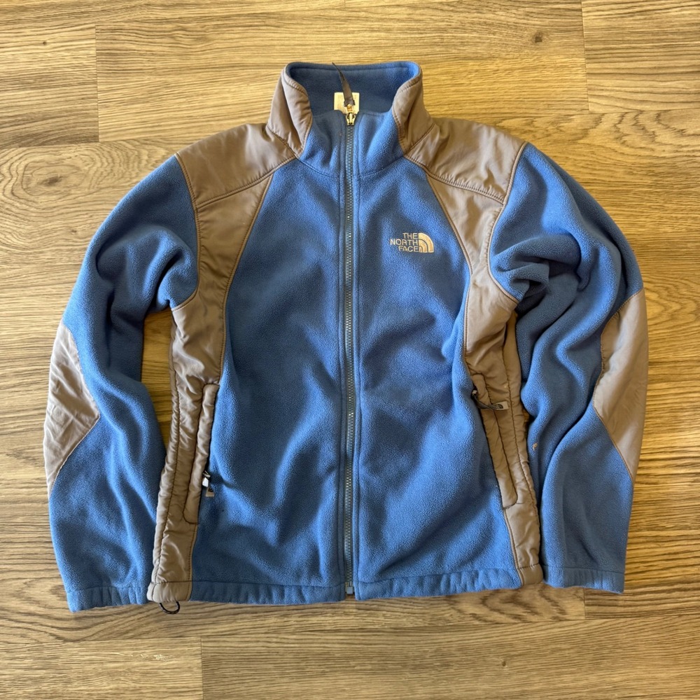 Vintage Y2K The North Face Fleece Jacket Blue Grey Full Zip Denali Style